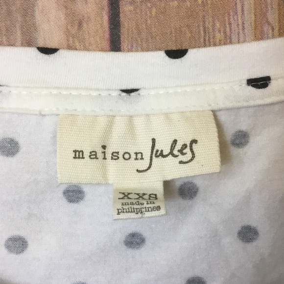 MASON JULES DOT PRINT DETAIL BOW TOP SZ XXS - Picture 3 of 5